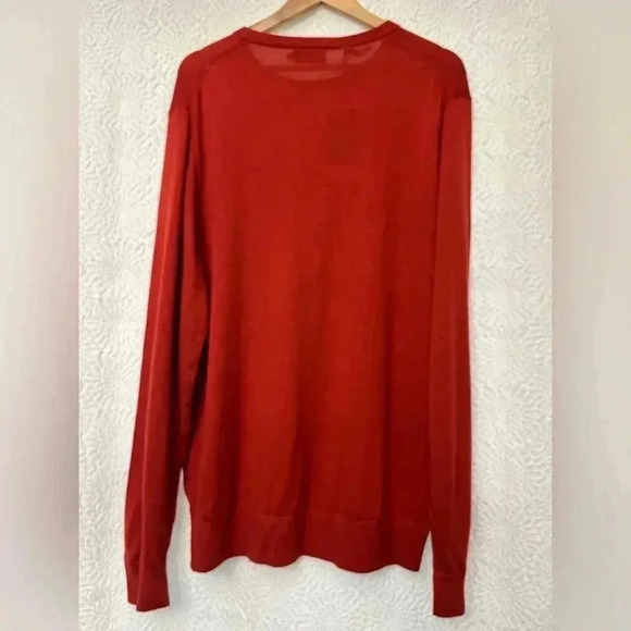 RODD & GUNN Hillend 100% Merino Wool Crew Neck Sweater color Bordeaux Rust XXL - Picture 2 of 12